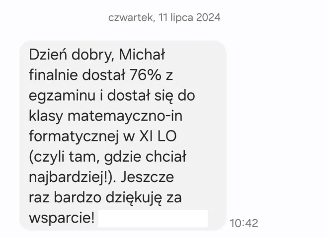 Opinia rodzica – wiadomość 14 z 27